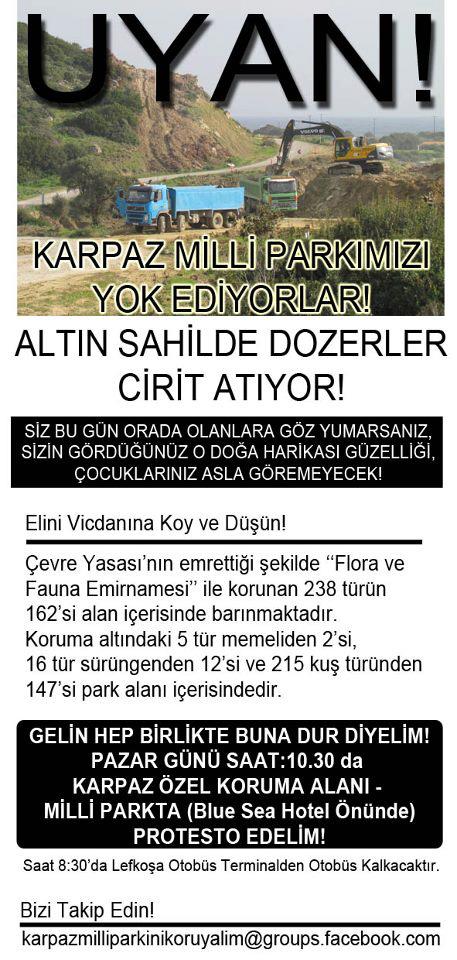 Pazar Karpaz’da eylem var! Pazar Karpaz’da eylem var!
