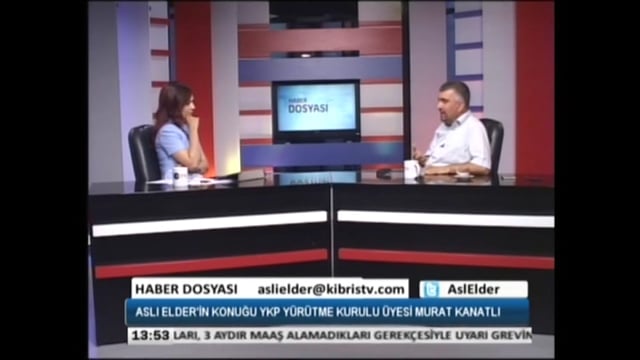 VİDEO: Kıbrıs TVde Aslı Elder’in konuğu YKP Yürütme Kurulu üyesi Murat Kanatlı (27/04/2016) VİDEO: Kıbrıs TVde Aslı Elder’in konuğu YKP Yürütme Kurulu üyesi Murat Kanatlı (27/04/2016)