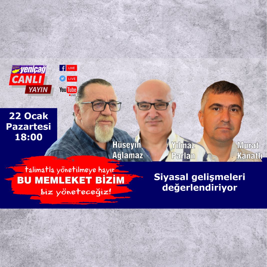 Yılmaz Parlan, Hüseyin Ağlamaz ve Murat Kanatlı siyasal gelişmeleri konuşuyor Yılmaz Parlan, Hüseyin Ağlamaz ve Murat Kanatlı siyasal gelişmeleri konuşuyor