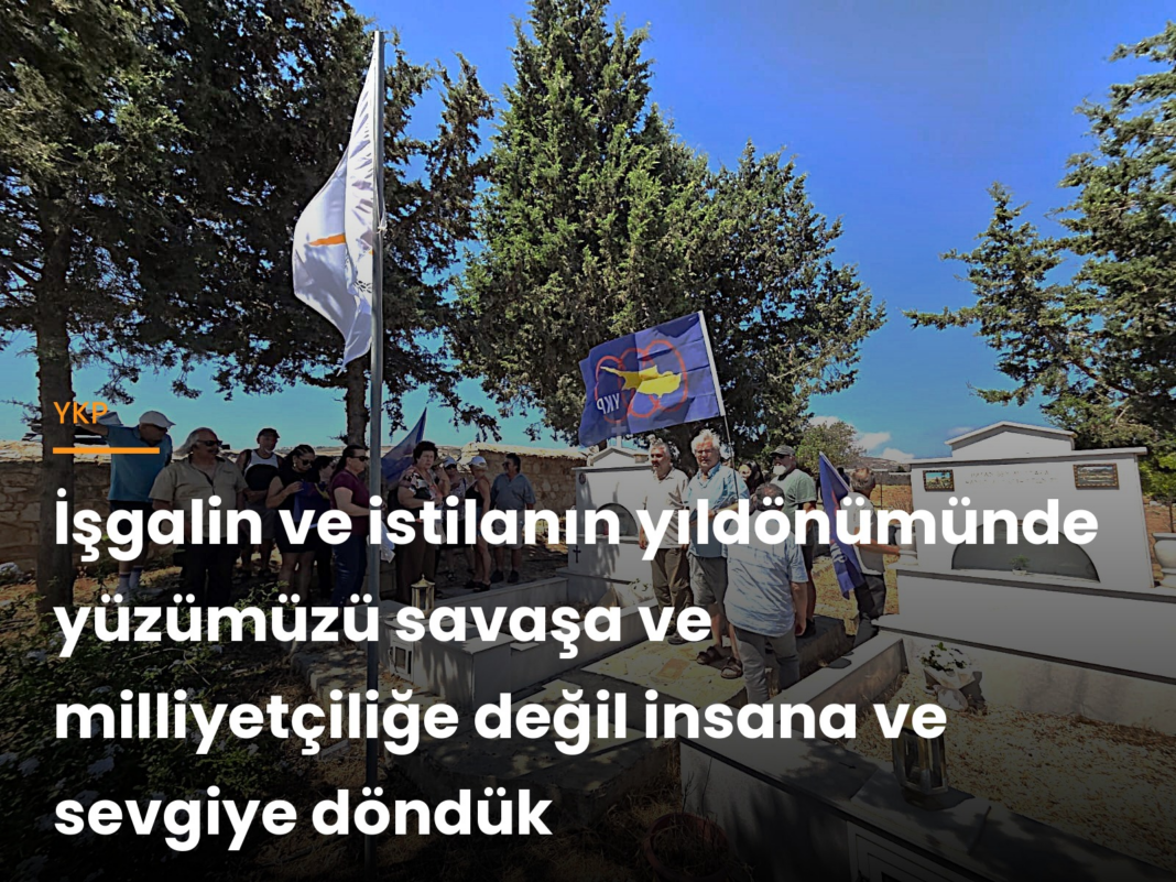 İşgalin ve istilanın yıldönümünde yüzümüzü savaşa ve milliyetçiliğe değil insana ve sevgiye döndük İşgalin ve istilanın yıldönümünde yüzümüzü savaşa ve milliyetçiliğe değil insana ve sevgiye döndük